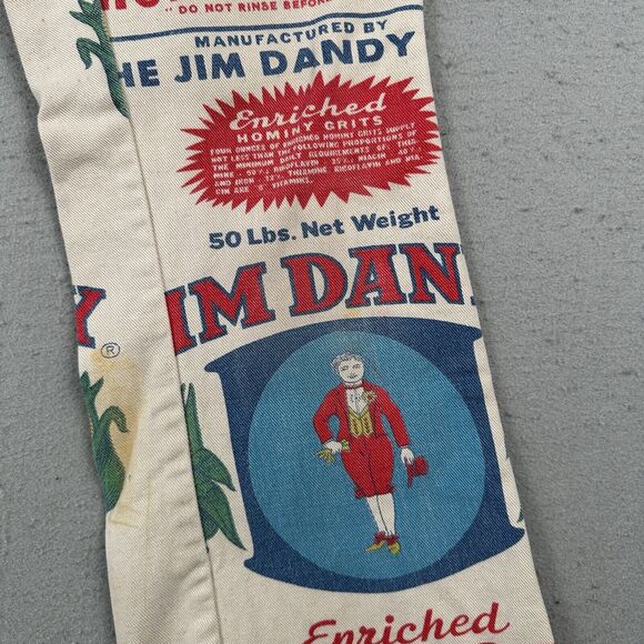 70s Jim Dandy Hominy Grits Flared Pants 30x30 Feed Sack Novelty - Picture 6 of 16